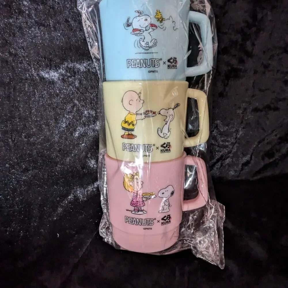 snoopy peanut mugs brand new